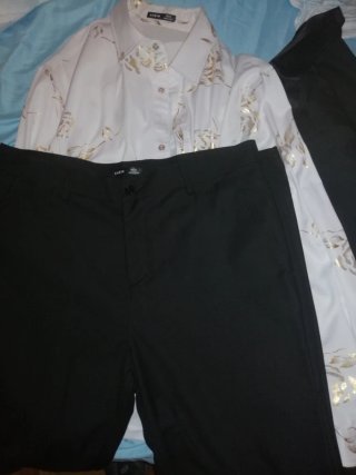 Traje de Gala Negro y Dorado