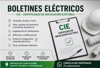 Boletín eléctrico para alta de luz