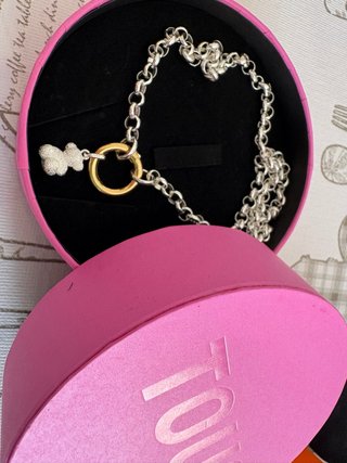 Collar Tous Oso Dorado y Plateado