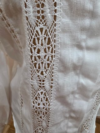 Blusa Carolina Herrera Blanca Encaje
