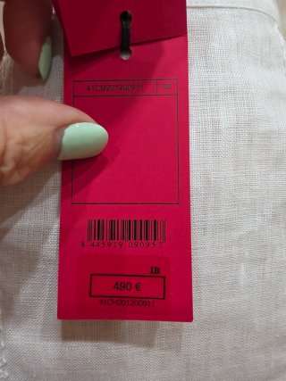 Blusa Carolina Herrera Blanca Encaje