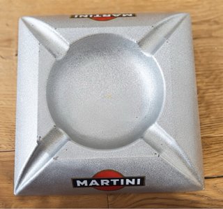 Posacenere Martini Vintage Alluminio Svuotatasche