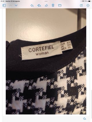 Vestido estampado pata de gallo y negro