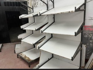 Estantería Frutería Madera blanco / negro