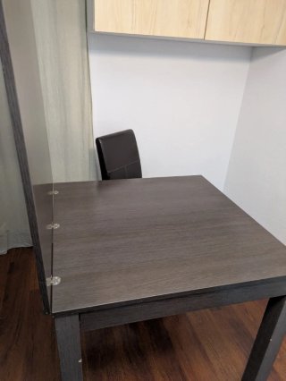 Mesa extensible roble 90x90 a 180x90