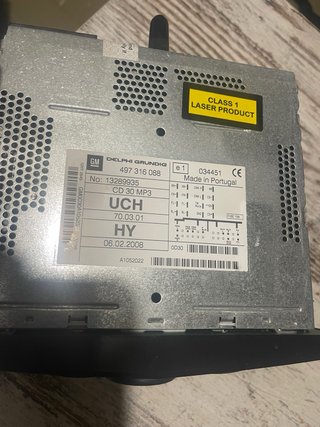 Radio CD 30 MP3 Opel