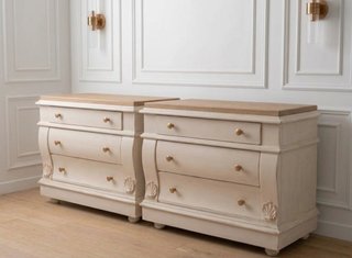 Mesitas de noche XL madera restauradas por encargo