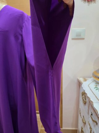 Vestido Morado Carolina Herrera Talla L