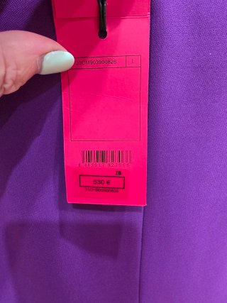 Vestido Morado Carolina Herrera Talla L