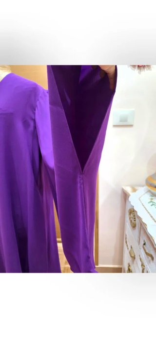 Vestido Morado Carolina Herrera Talla L