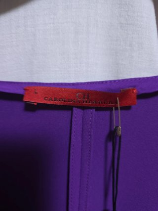 Vestido Morado Carolina Herrera Talla L