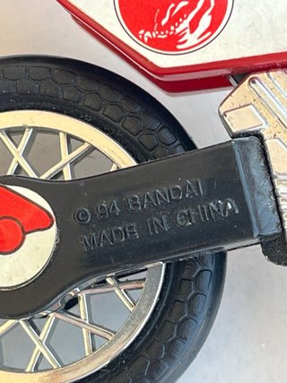 Moto Power Rangers Bandai 1994 Roja