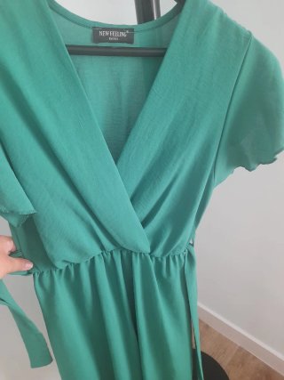 Vestido corto verde