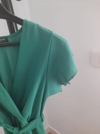 Vestido corto verde