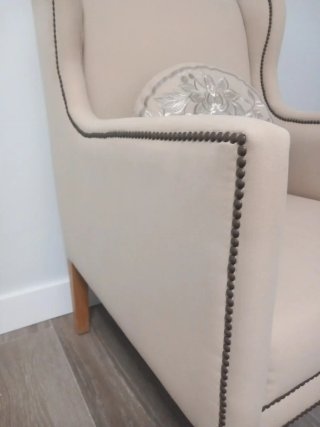 Poltrona reclinabile stile classico rifatta + Cuscino