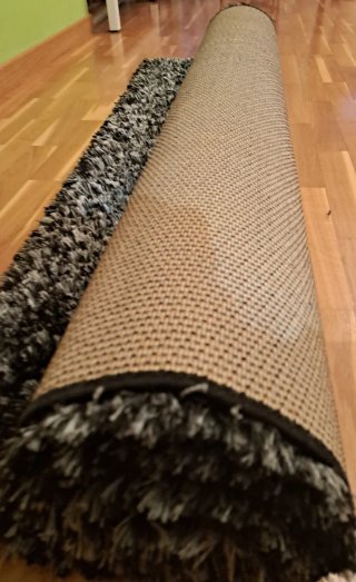 Alfombra pelo jaspeada 136x200 cm