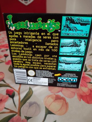 Caja Reemplazo Lemmings Game boy