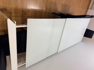 Mesa Comedor Cristal Blanco Extensible (negociabl)