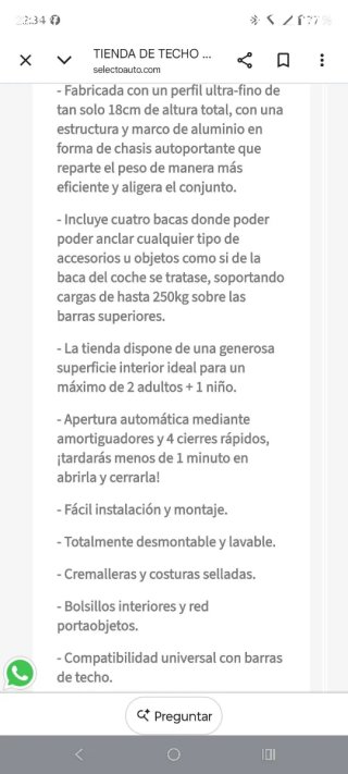 Tienda de techo para coche Wild land bretema