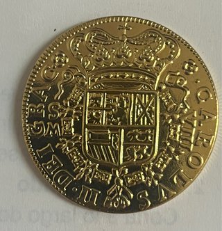 Moneda Oro 8 Escudos Carlos IV 1699