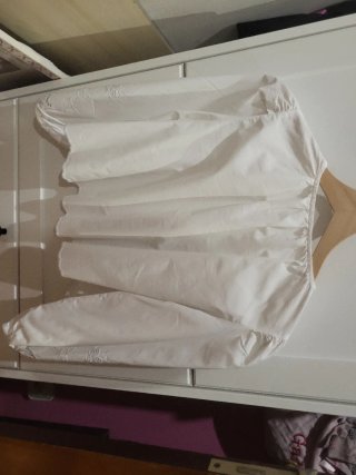Blusa Zara bordada manga abullonada