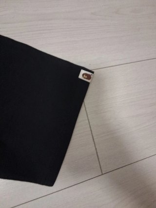 Maglietta BAPE Nera con Stampa Camo Blu