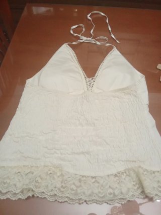 Corpiño blanco con encaje