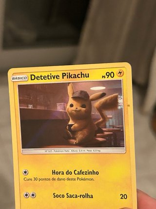 Carta Pokémon Detetive Pikachu