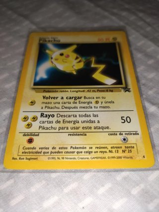 Pikachu Promo Wizards de la primera película PKMN