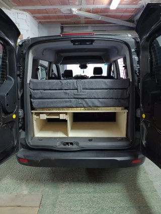 Kit camper con colchon ford transit connect