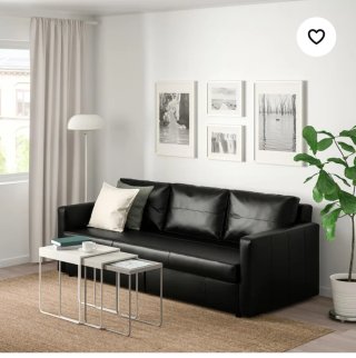 Sofá Cama IKEA FRIHETEN Negro