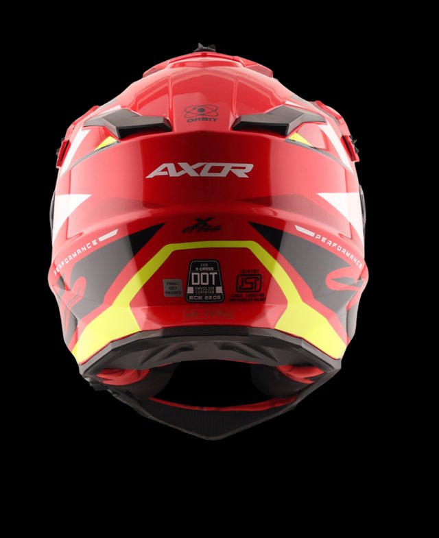 Casco Motocross AXOR Rojo