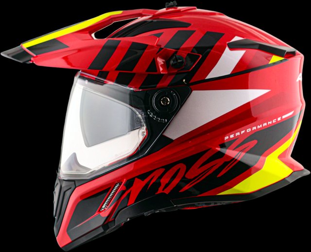 Casco Motocross AXOR Rojo