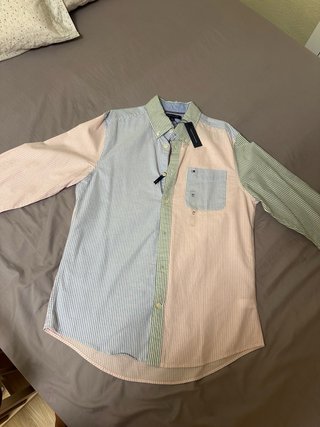 Camisa NUEVA Tommy Hilfiger rayas multicolor M
