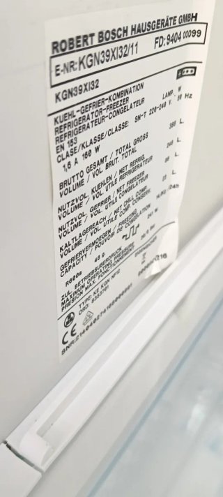 NEVERA COMBI BOSCH NO FROST ENERGÍA A++