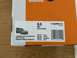 Nauticos Timberland Auténticos Verde/Marrón