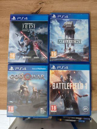 Lote 4 Juegos PS4: Star Wars, God of War