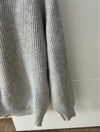 Jersey cuello alto Massimo Dutti gris