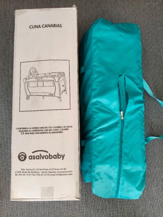 Cuna de viaje plegable. Sin estrenar