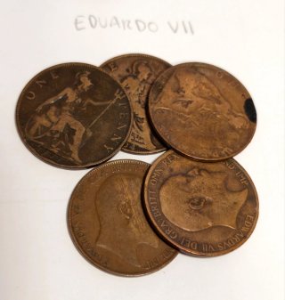 Lotto di monete inglesi 1890 - 1949
