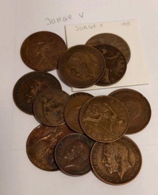 Lotto di monete inglesi 1890 - 1949