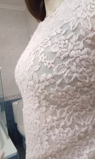 Blusa de encaje rosa