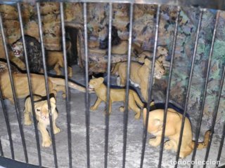 Jaula Zoo Leones Elastolin (1930)