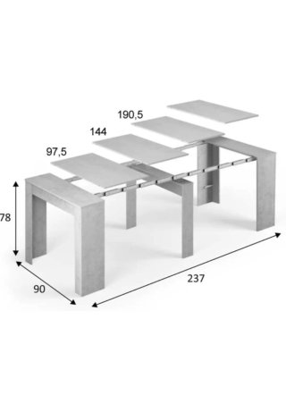 Mesa Comedor Salón Extensible Madera Habitatdesign