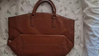 Bolso Grande Marrón Cuero