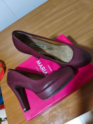 Zapatos tacón granates MariaMare t.39