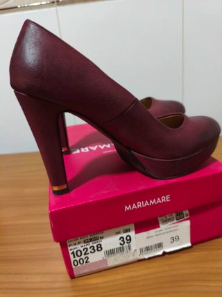 Zapatos tacón granates MariaMare t.39