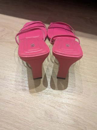 Sandalias Zara Tiras Rosas Talla 38