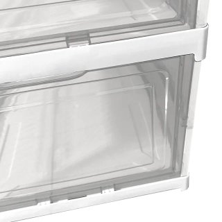 Zapatero Plegable 6 Niveles Transparente, NUEVO