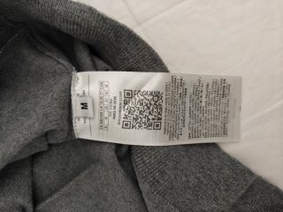 Maglioncino Guess scollo a V grigio